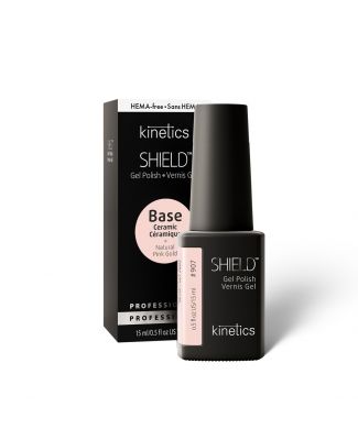 Kinetics Shield Ceramic Base Natural Pink Gold #907, 15ml / Kinetics Shield قاعدة سيراميك ذهبي وردي طبيعي # 907 ، 15 مل