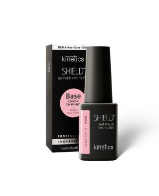 Kinetics Shield Ceramic Base Bright Pink Silver #908, 15ml / قاعدة سيراميك Kinetics Shield وردي فاتح فضي # 908 ، 15 مل