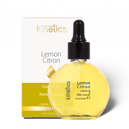 Kinetics Lemon Cuticle Oil 75ml, with dropper in Box / زيت الليمون من كينتيكس للجلد الميت75مل - مع قطارة 